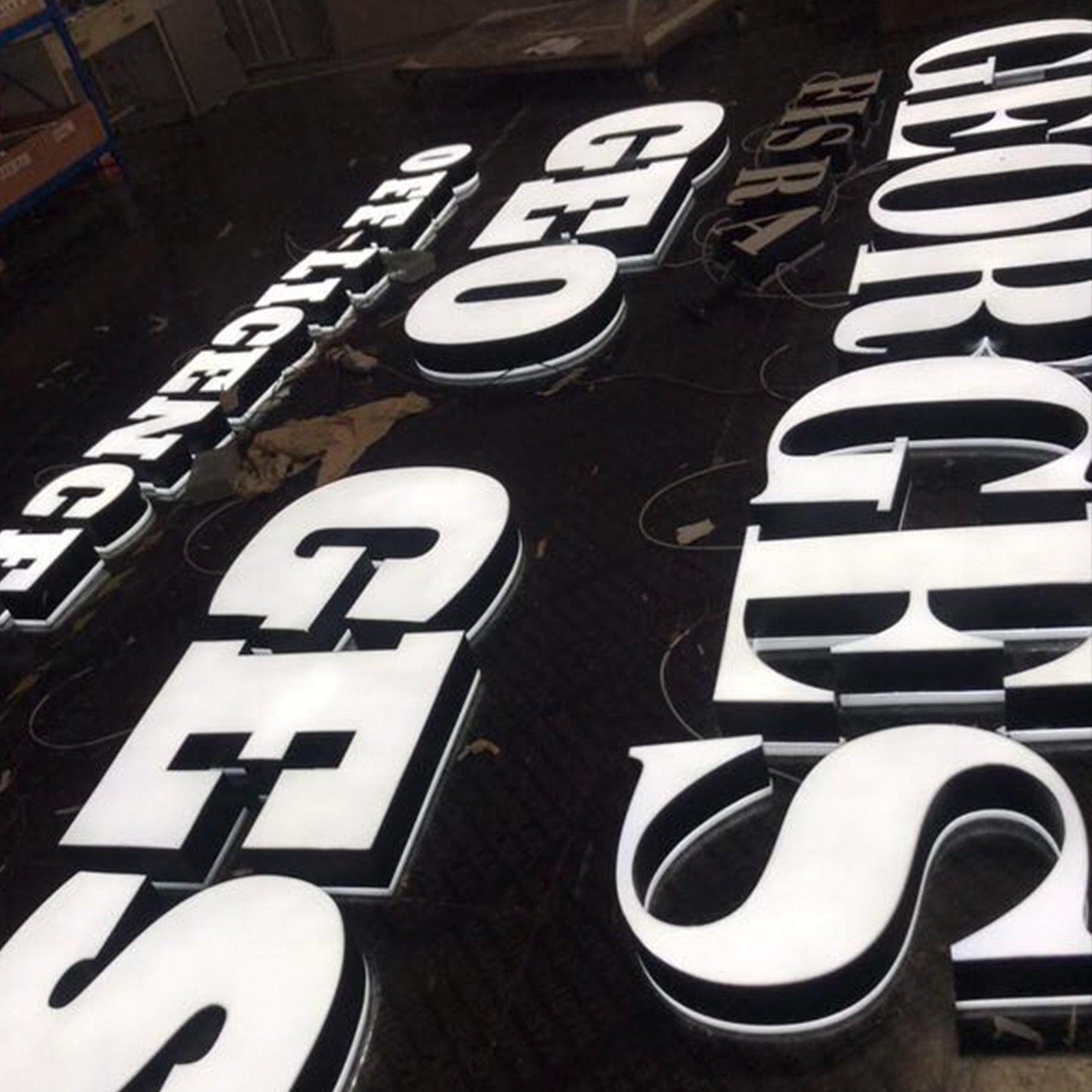3D Double Sided Lighted Waterproof Led Sign Business Logo Company Logo Acrylic LED Illuminated Sign