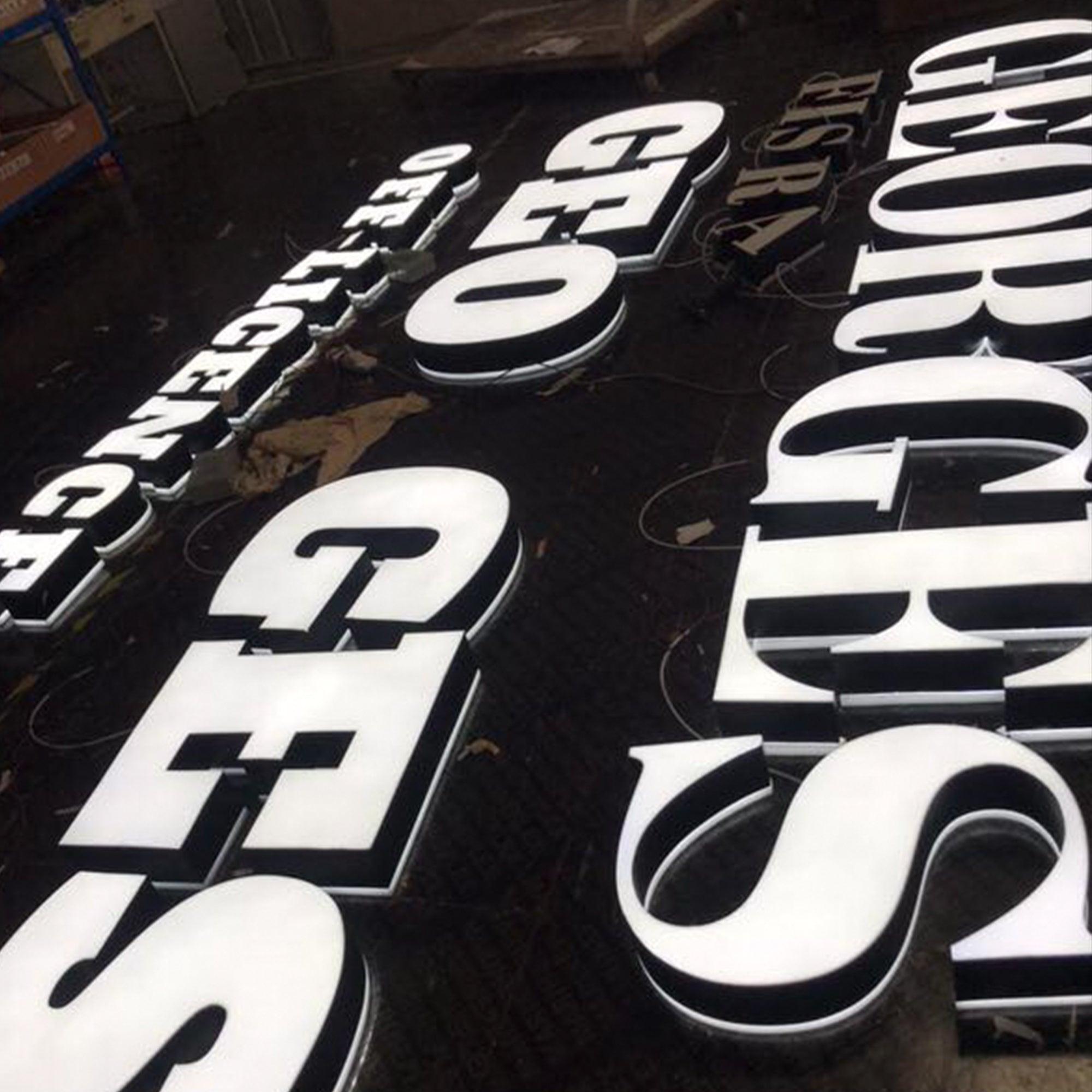 3D Double Sided Lighted Waterproof Led Sign Business Logo Company Logo Acrylic LED Illuminated Sign