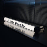 Custom hanging round tube lightbox sign outdoor acrylic led lightbox for store, bar, coffee shop