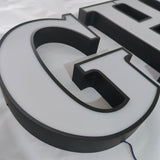 Stainless Steel Frontlit Sign Exterior Led Letter Sign with Trimcap Metal Led Channel Letter Sign with Paint