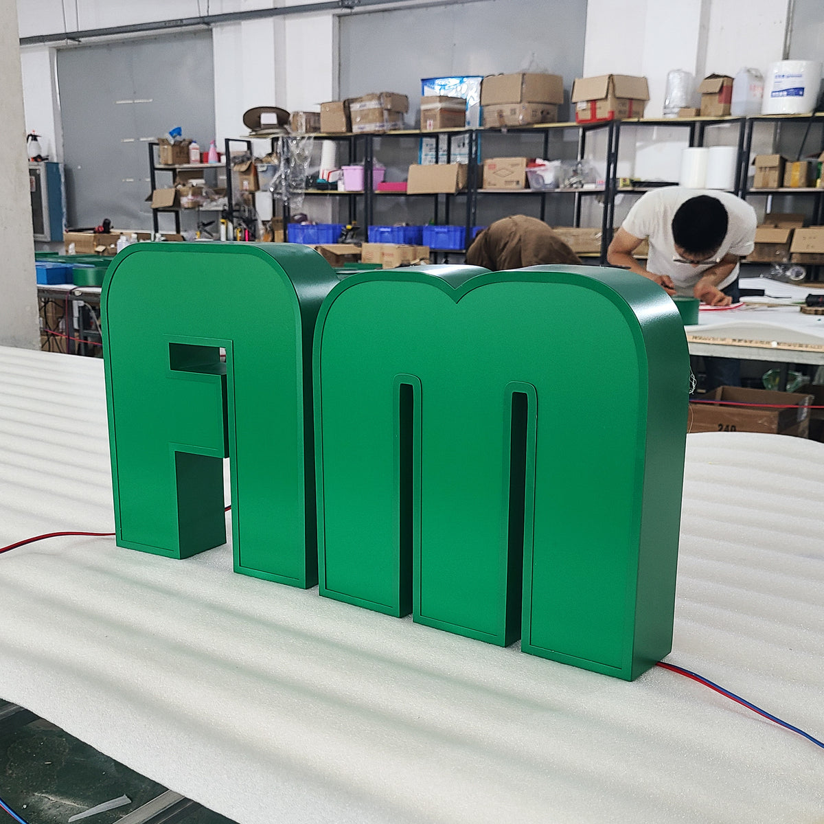 Channel Line Signage Custom Wall Signage Illuminated Channel Letter Signs 3D Led Logo Sign ...