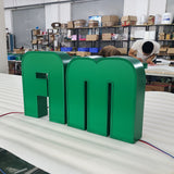Custom Wall Signage Illuminated Channel Letter Signs 3D Led Logo Sign Frontlit Aluminium Business Channel Letters Signs