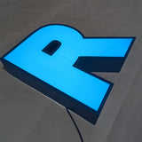 Custom Metal Channel Letter Sign LED Frontlit Storefront Sign Company Lobby Signboard 3D Brand Lettering