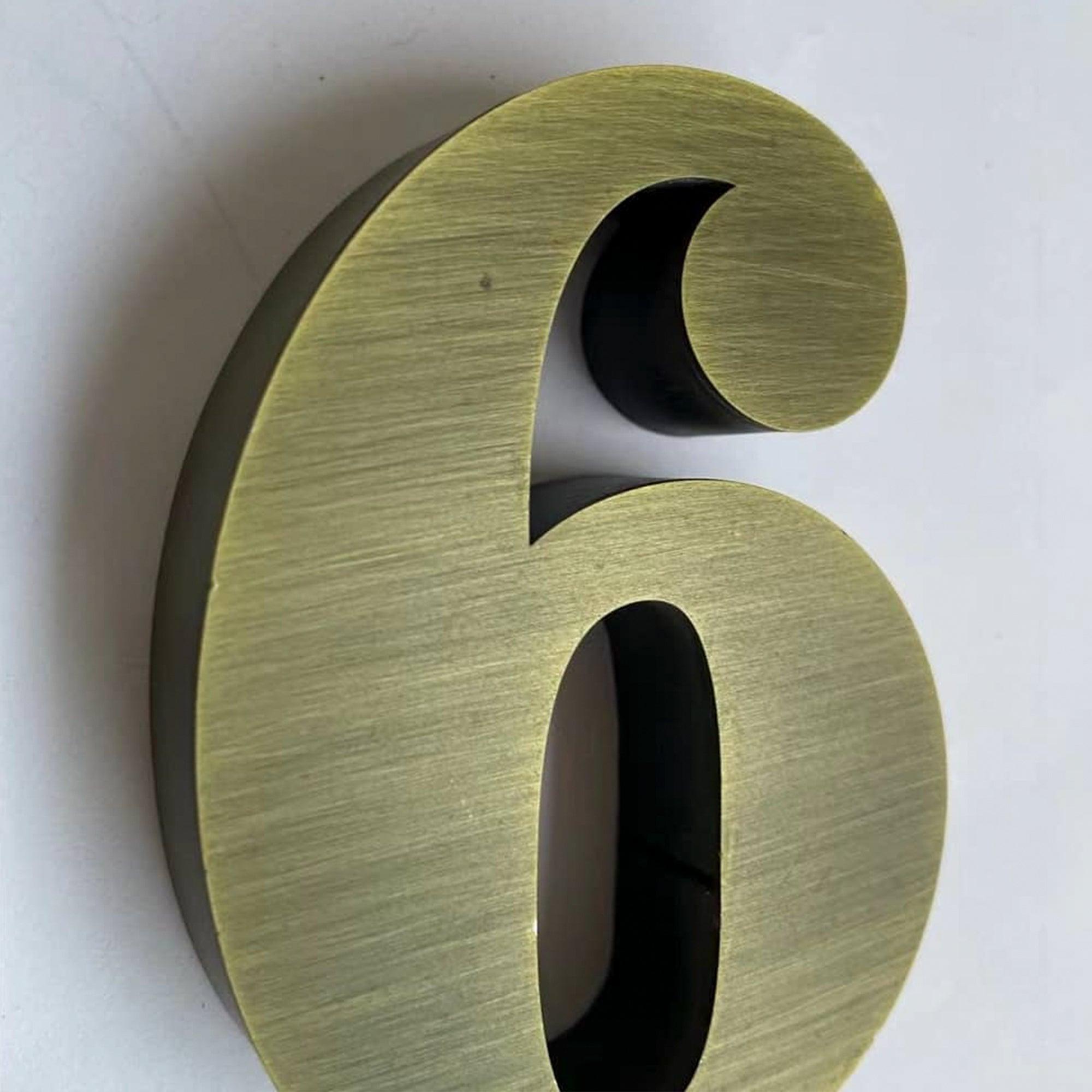 Custom Bronze Copper Letters Signage Antique Brushed Shop Signs Metal Letters And Numbers Door Logo Signage