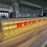 Hanging Store Signs Custom Full-lit Acrylic Light Box Signboard Coffee Shop Bar Interior Illuminated Sign Business Display