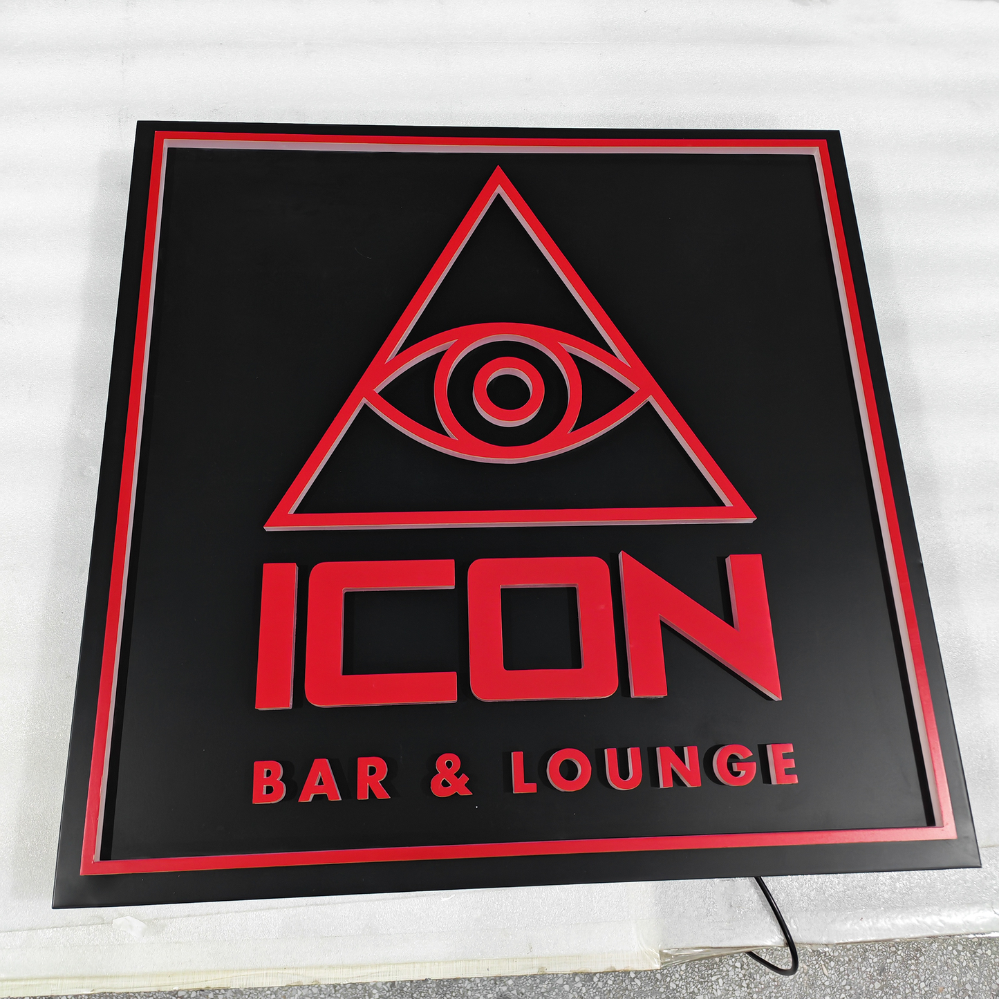 Custom Shop LED Signboard Display Stainless Steel Front-Lit Lightbox Sign for Storefront Branding