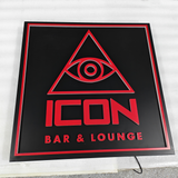 Custom Shop LED Signboard Display Stainless Steel Front-Lit Lightbox Sign for Storefront Branding