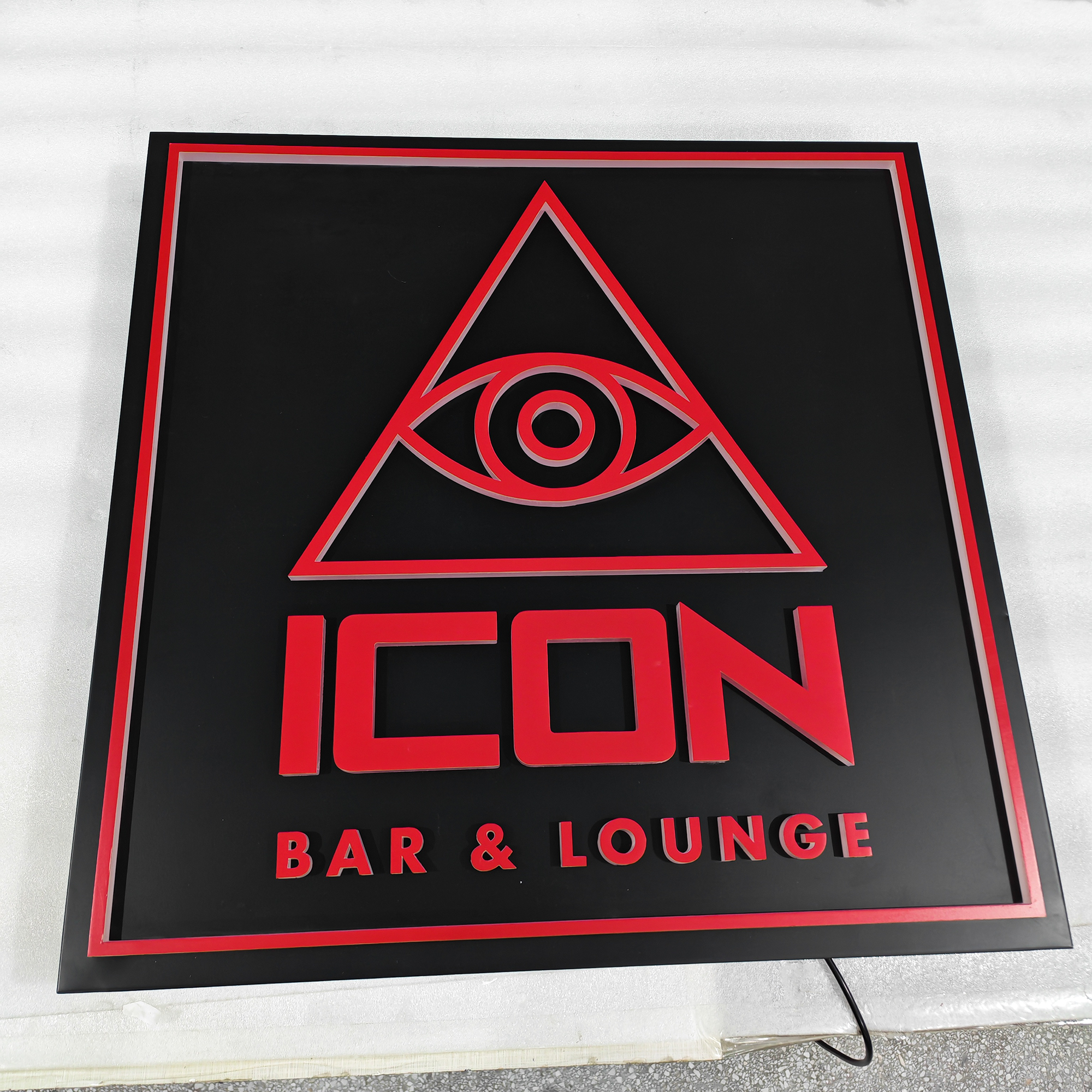 Custom Shop LED Signboard Display Stainless Steel Front-Lit Lightbox Sign for Storefront Branding