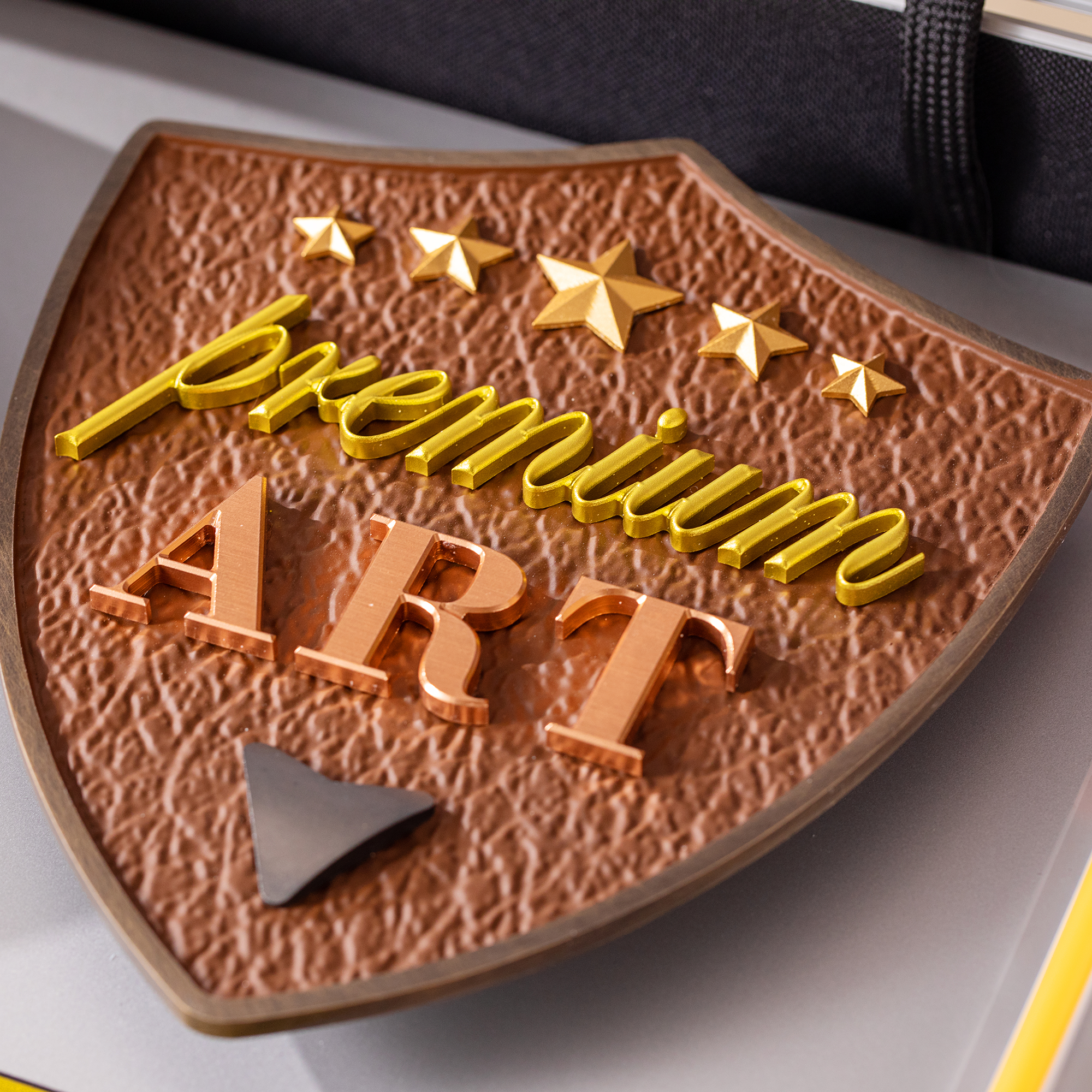 Portable led sample box 3d illuminated letters display business led sample kit box with metal channel letters