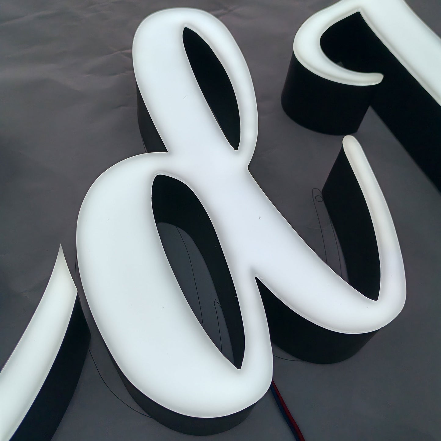 Rimless LED Channel Letter Outdoor Front Illuminated Signs Custom Waterproof Commercial Brand LOGO Face-lit Buildings Sign