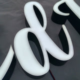 Rimless LED Channel Letter Outdoor Front Illuminated Signs Custom Waterproof Commercial Brand LOGO Face-lit Buildings Sign