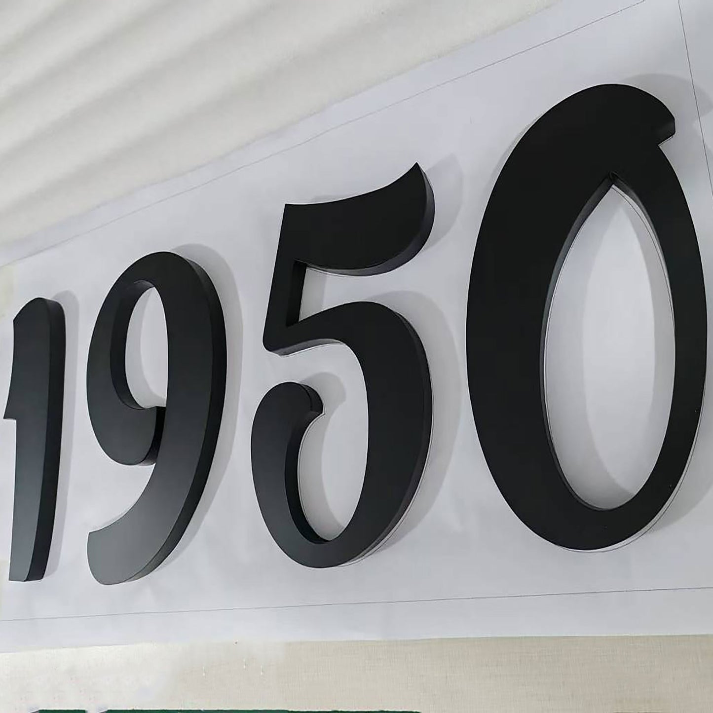 Exterior 3D Channel Letter Building Sign Powder Coated Metal Letter Signage Outdoor Non Illuminated Custom Large Letters