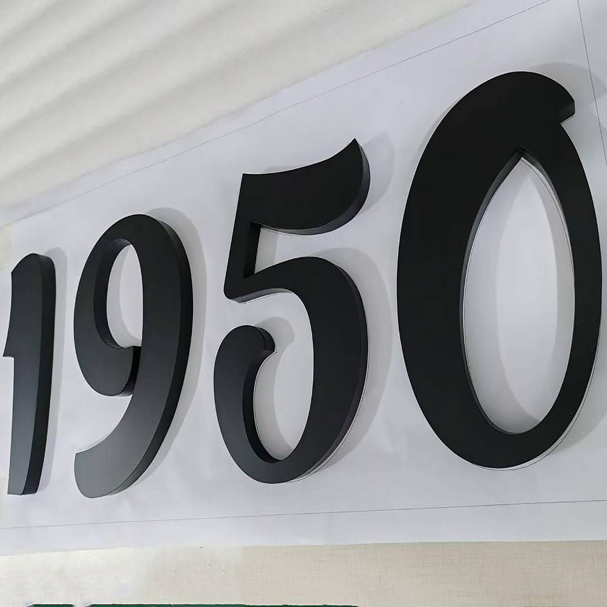 Exterior 3D Channel Letter Building Sign Powder Coated Metal Letter Signage Outdoor Non Illuminated Custom Large Letters