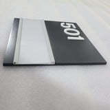 Custom stainless steel office signage metal plate sign apartment house number door plate sign indoor hotel door signs