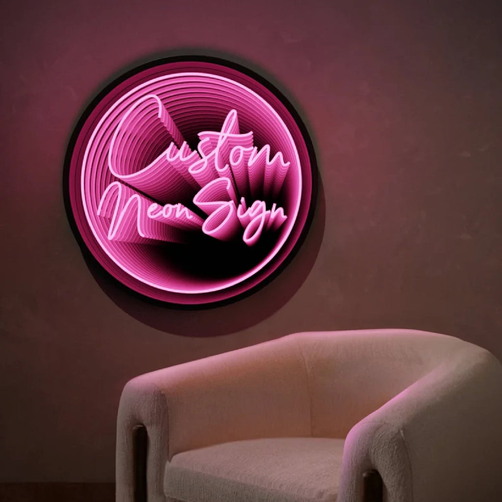 Magic infinite endless mirror led letters sign led infinity illusion mirror for home decoration