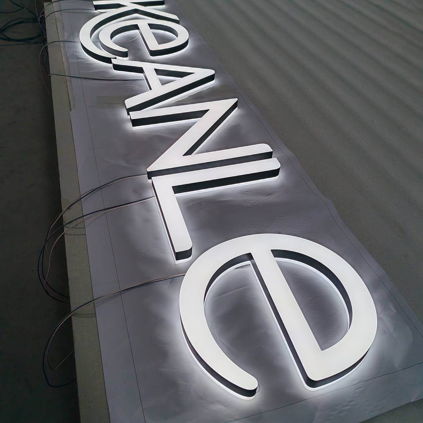 Acrylic facelit & backlit letters 3d LED double sided lit sign letters waterproof shop hotel indoor signs