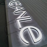 Acrylic facelit & backlit letters 3d LED double sided lit sign letters waterproof shop hotel indoor signs