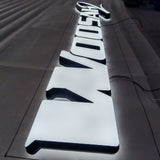 3D Lighted UP Letters Sign Office Wall Mounted Acrylic Frontlit Backlit Letters Sign Illuminated Company Logo Signs