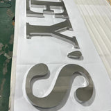Custom Luxury Metal 3D Letter Mirror Finish Fabricated Channel letter for Stores