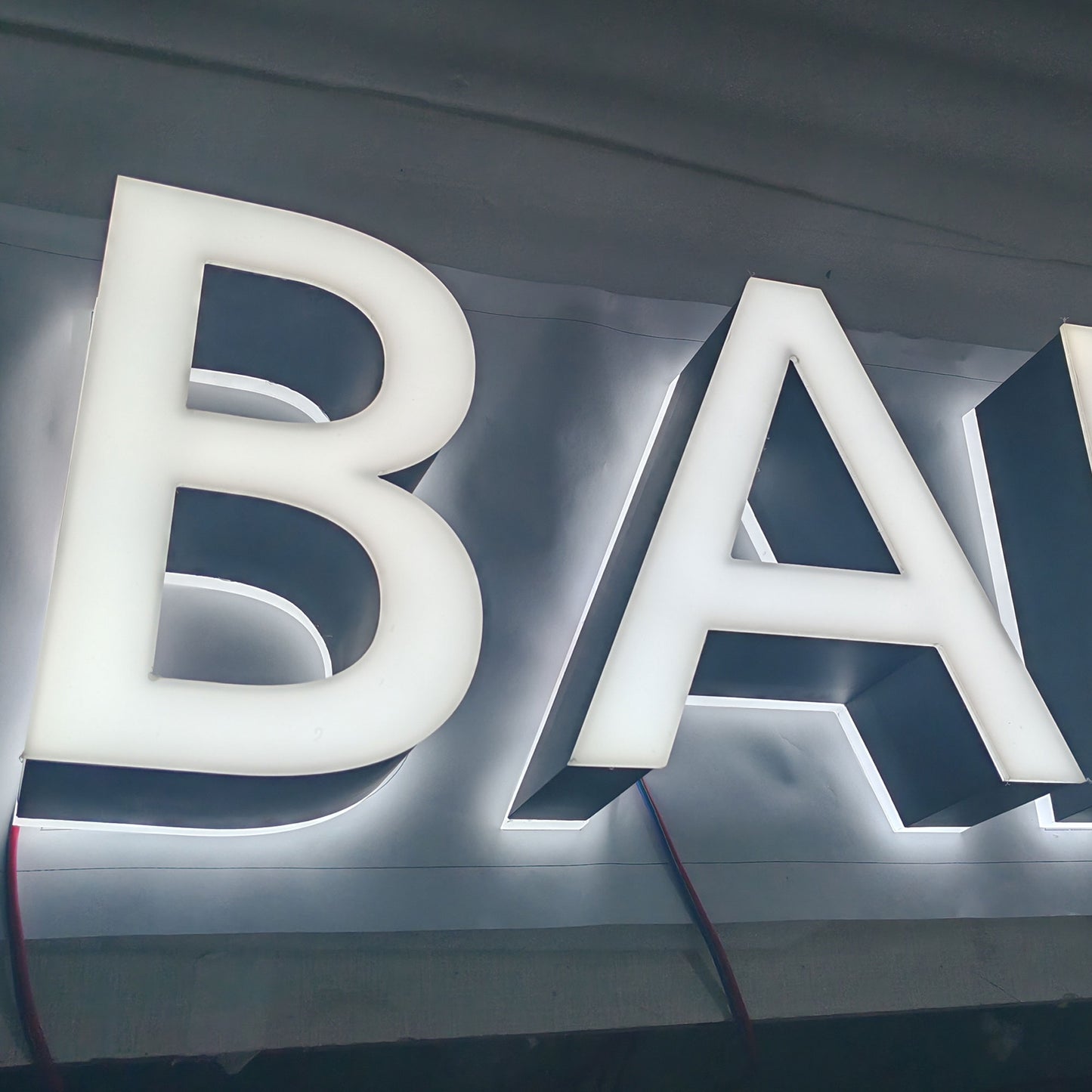 3d Backlit Sign, 3d Led Signage, Custom Outdoor Sign, Business Sign, Double Sided Illuminated Letters, Metal Sign Letters