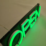 Custom Signboard Acrylic Neon Light Led Open Sign Wall Store  Salon Shop Bar Cafe Shop Decor