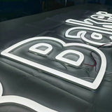 Acrylic LED Letters Custom Faux Neon Signs Business LED Logo Sign Store Front Illuminated Letters Sign