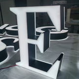 Business 3D Signboard Brand Logo Illuminated Sign Led Shop Front  Double Sided Led Channel Letters