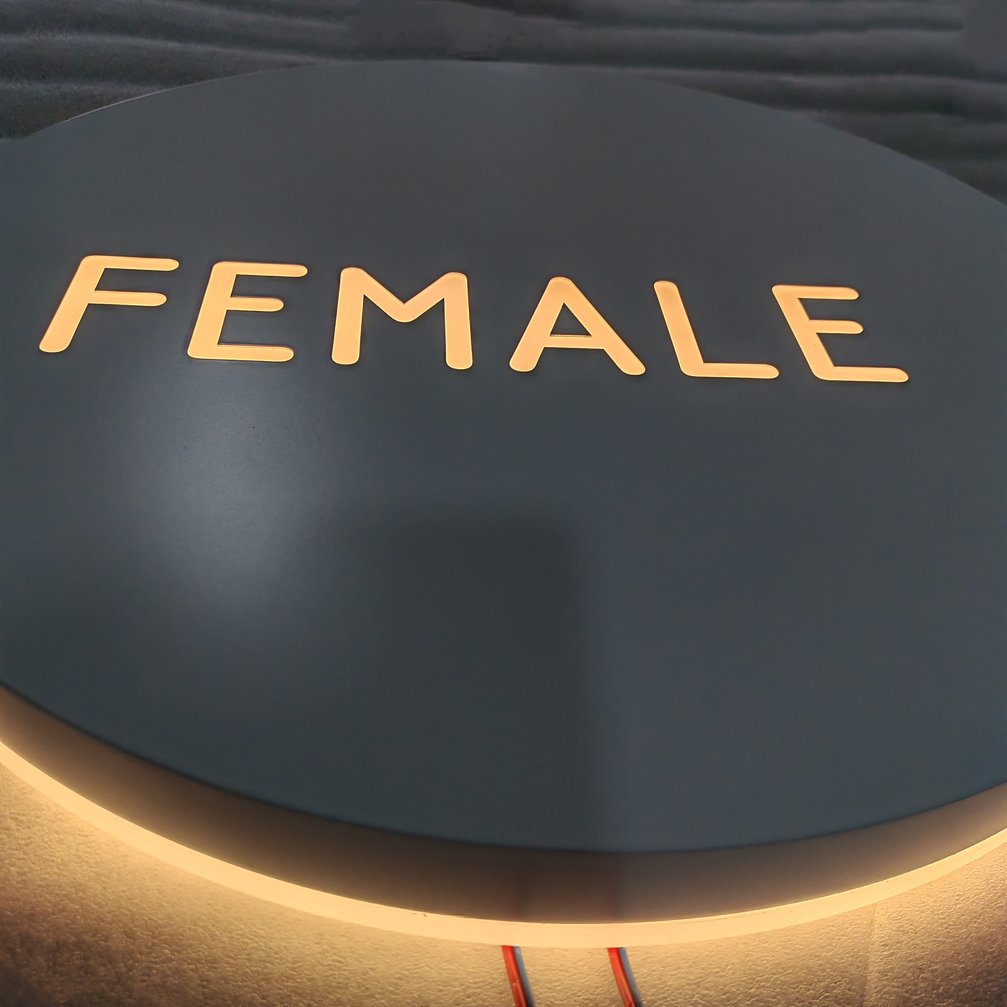 3D Acrylic Lightbox Custom Led Sign Salon Shop Reception Stainless Steel Business Light Box Sign