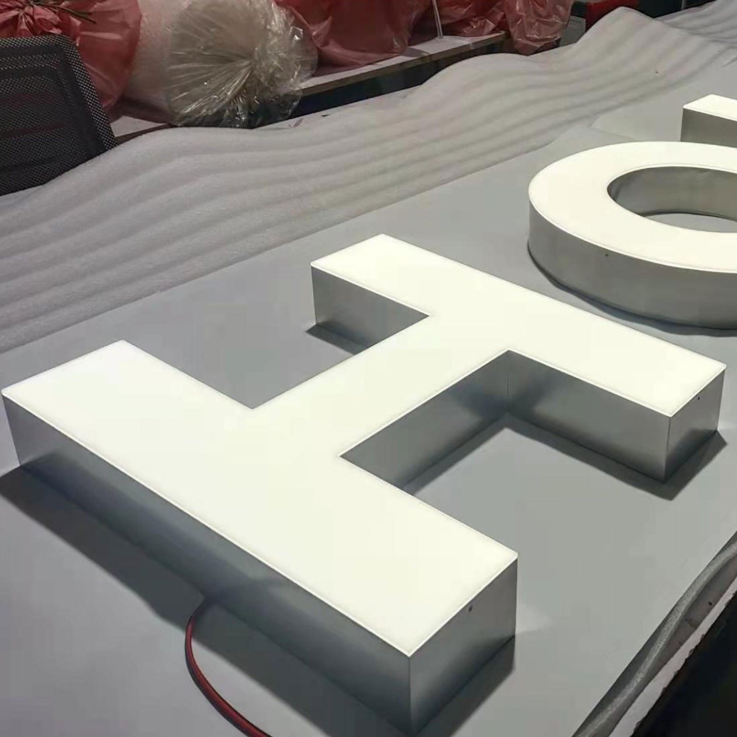 Custom Shop Name Sign Board Led Frontlit Letters Sign Company Logo 3D Channel Letters Business Sign