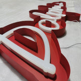 Customized Business Shopfront Indoor Acrylic Letters Electronic Custom LED Faux Neon Signs