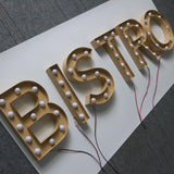 Custom 4ft stainless steel marquee letters led bulbs large size outdoor light up sign letters