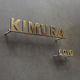 Custom wall letters decorative office logo business brushed gold stainless steel letters sign