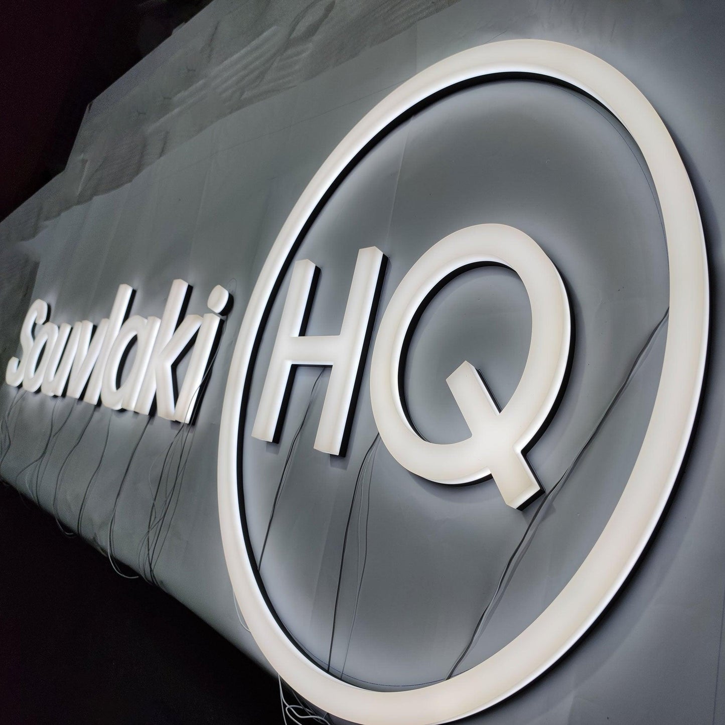 Custom Led 3d Acrylic Letter Sign Advertising Face and Side Lit Signage For Interior Display Shop Sign