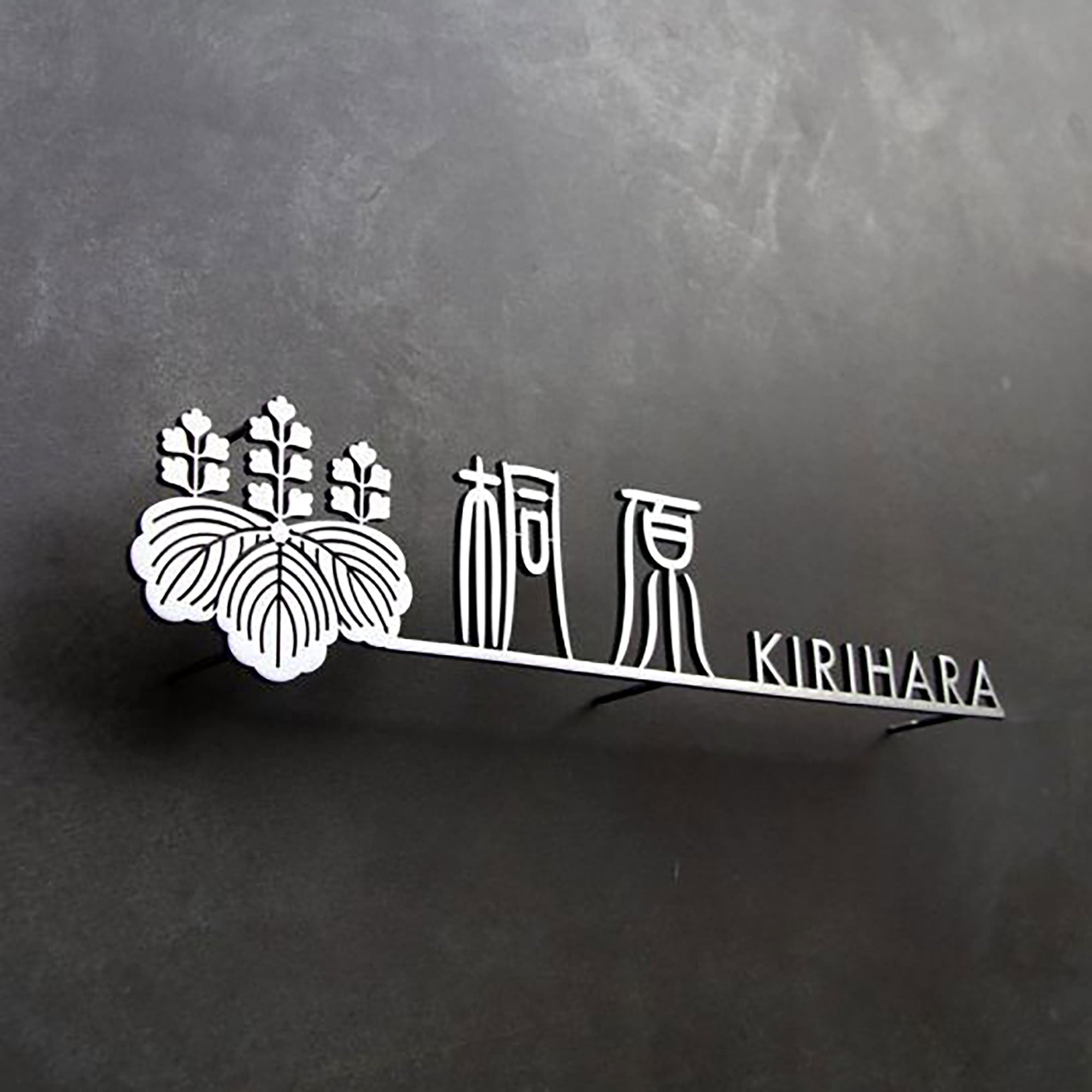 Silver aluminum brushed cut letters door front decorative solid letters business wall logo signage