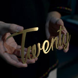 Decorative Laser Cut Solid Metal Alphabet Letter 3D Brushed Stainless Steel Letters and Numbers