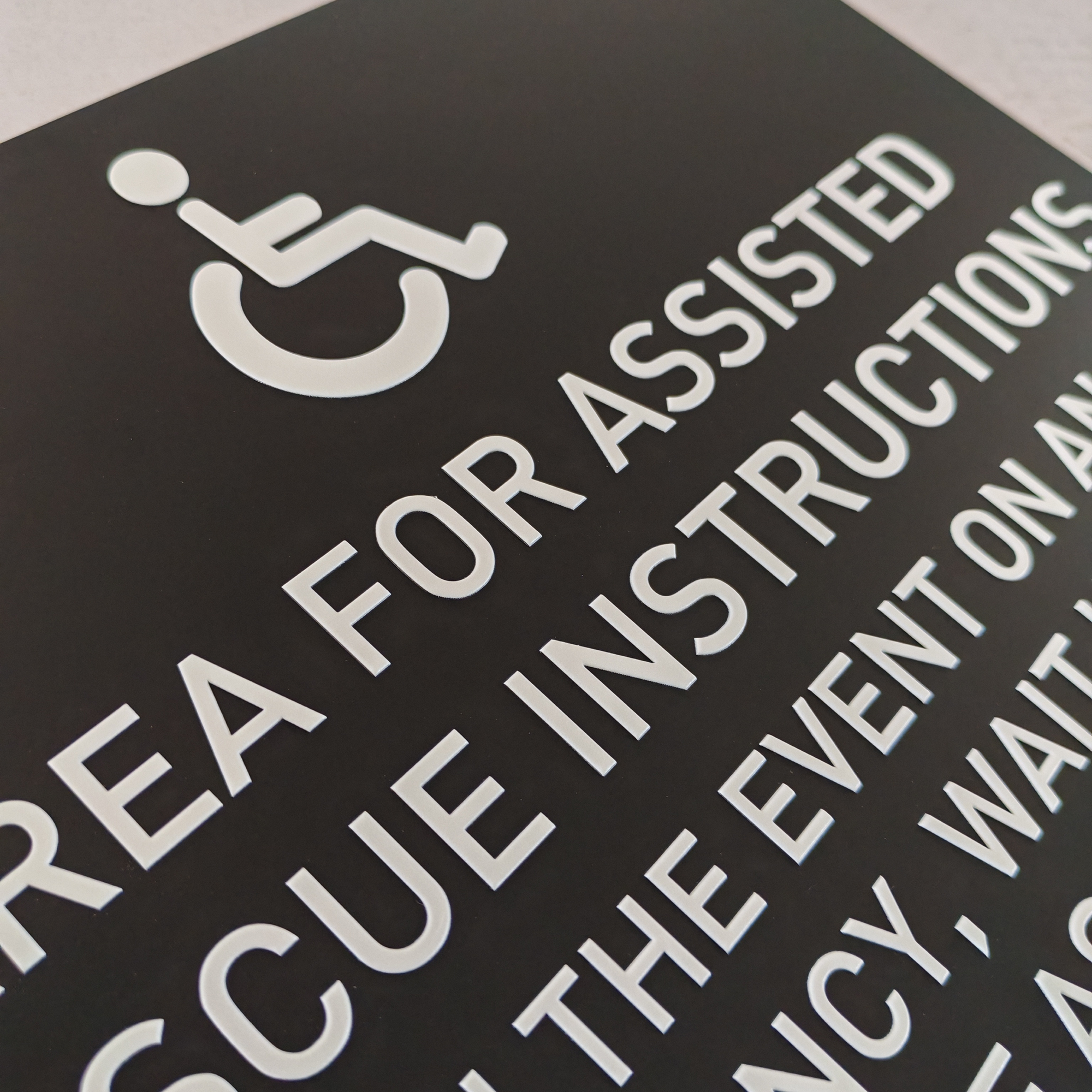 Building Acrylic Braille Sign Wall ADA Standard Plaques Room Door Painted Acrylic Sign Plates