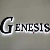Dropshipping custom business office indoor outdoor letter wall 3d led backlit channel letter sign with CE certificate
