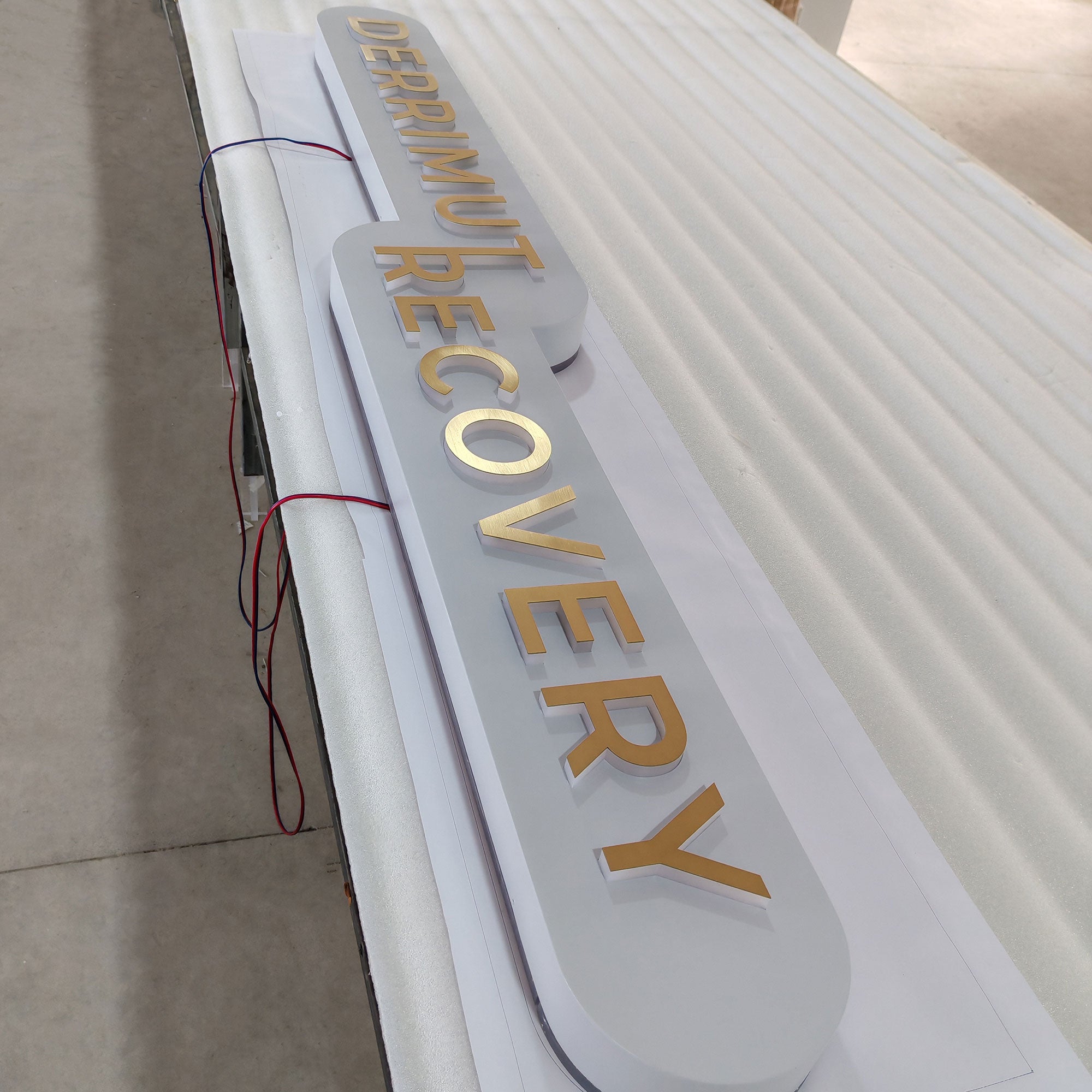Reception Wall Lightbox,Brand Logo Display, Office Name Signs, Studio LED Sign, Company Lobby Lighted Signages