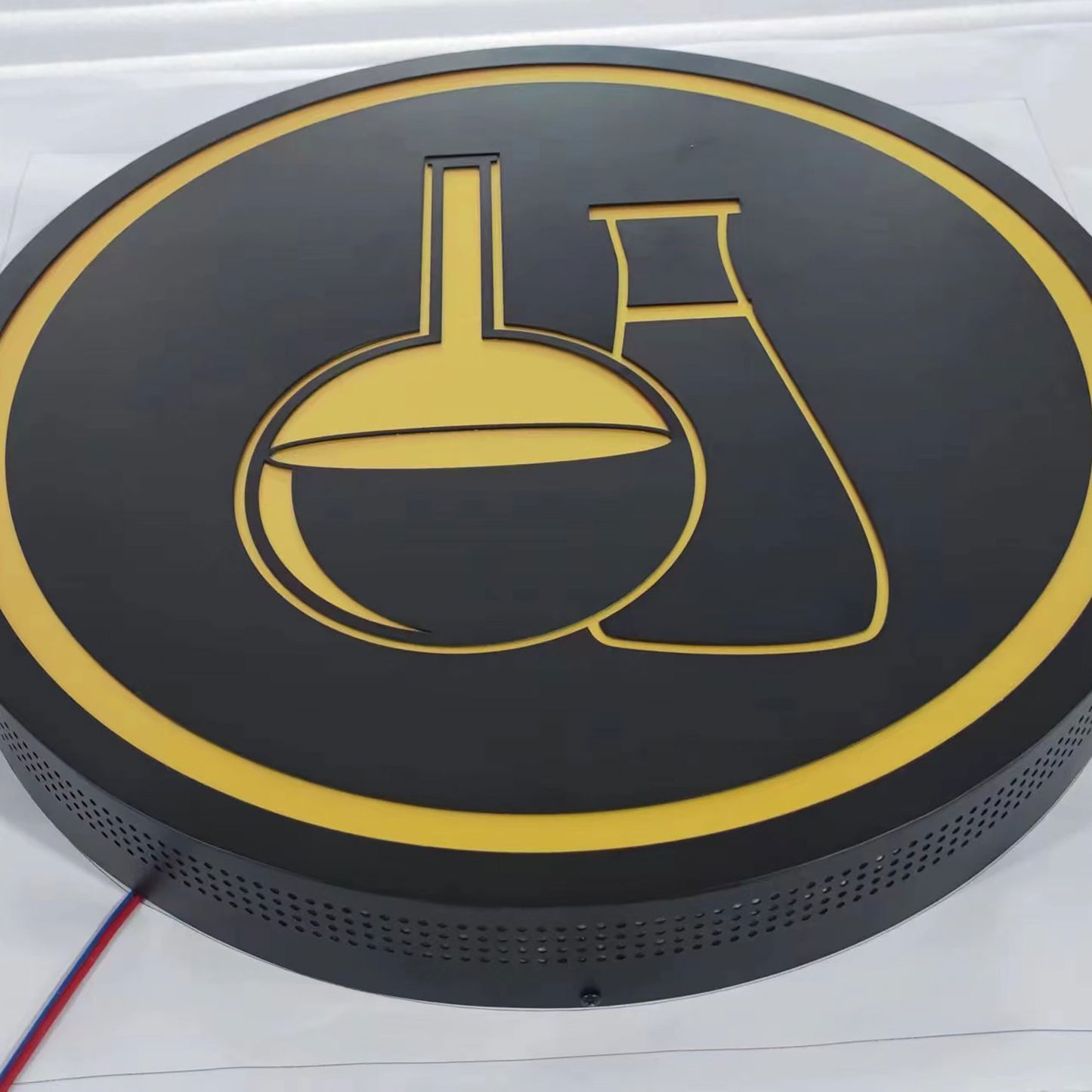 Custom Outdoor Frontlit Lightbox Stainless Steel Illuminated Sign LED Side Lit Store Front Lightbox Sign