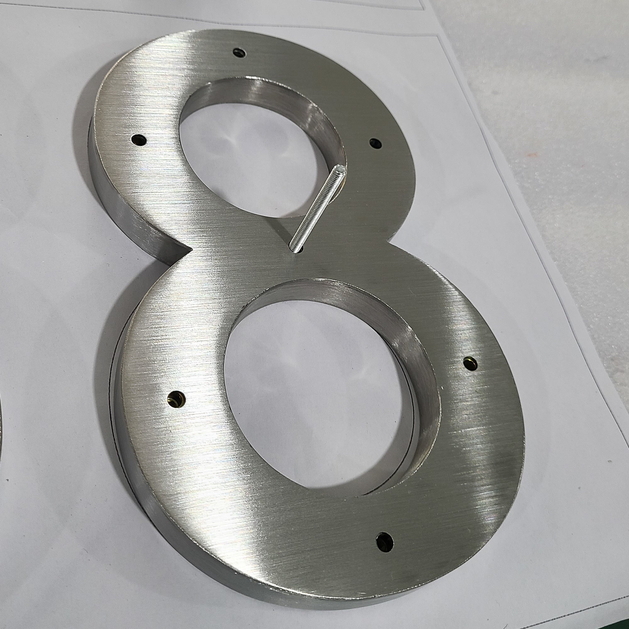 Custom design 3D letters business signs indoor company reception wall signs stainless steel letter metal double sided logo