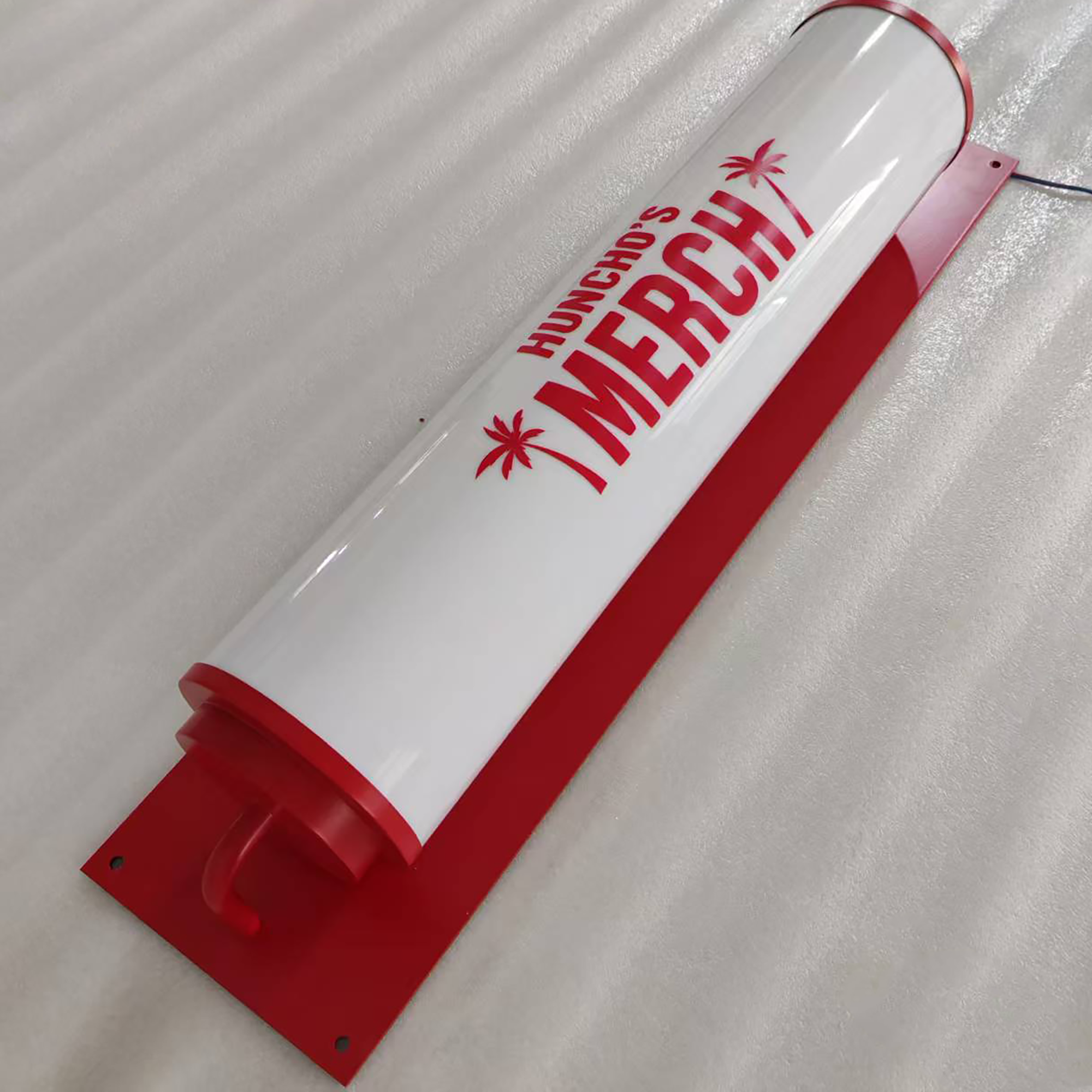 Custom Business Round Tube LED Light Box Fulllit Acrylic Cylindrical Sign for Shop Advertising Display