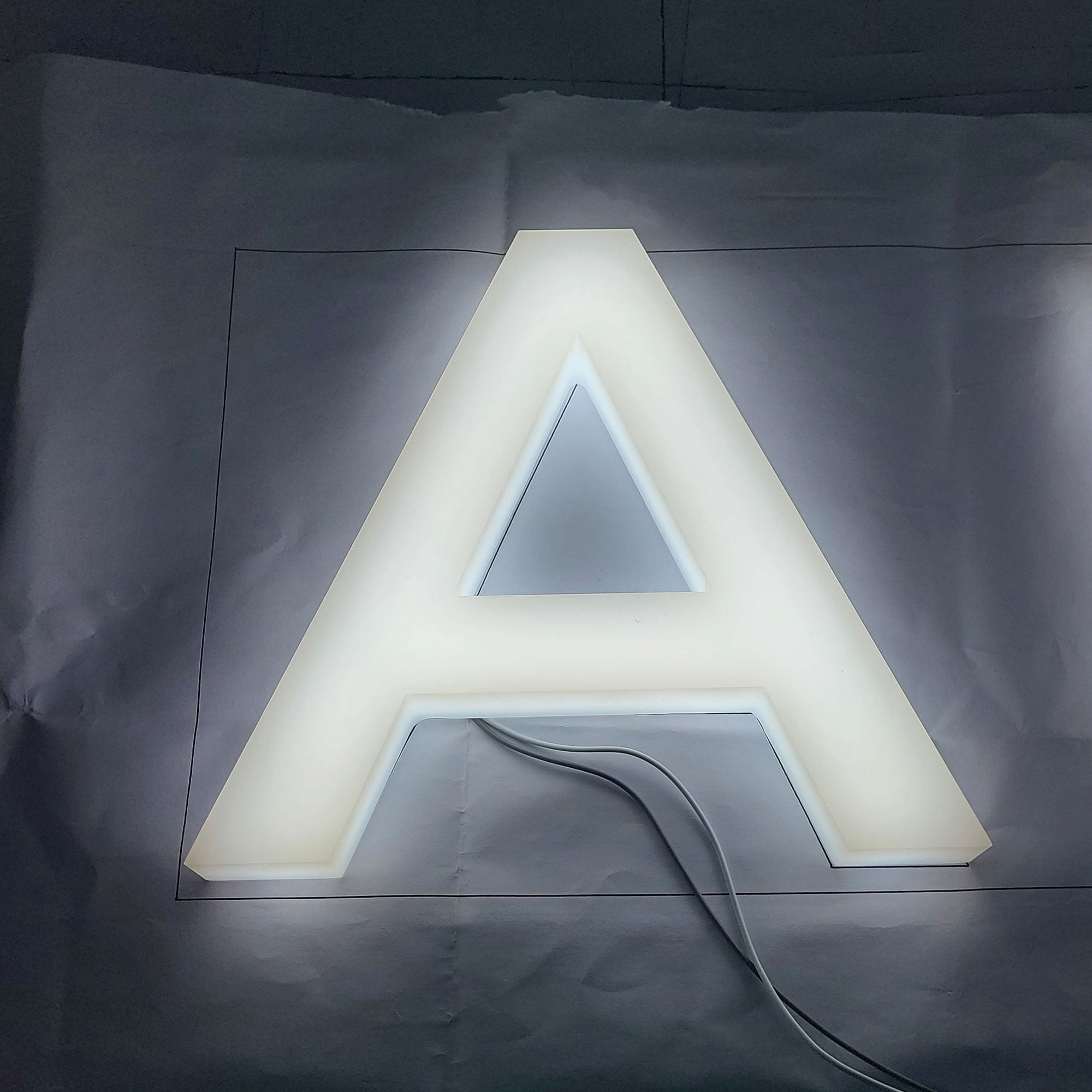 Custom 3D Logo Sign Acrylic Led Full-lit Letter Office Indoor Reception Wall Signs Lighted Store Sign