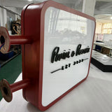 Rectangle Light Box Double Sided Illuminated Display Signs Custom Wall Blade Signs LED Business Logo Signage