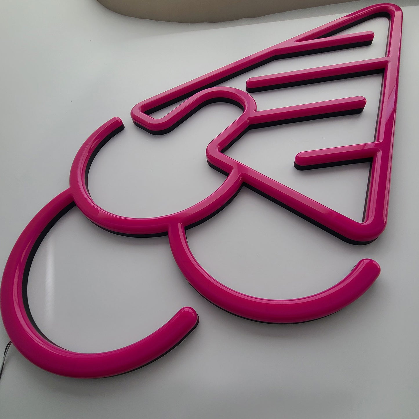 Custom Neon Sign Ice Cream Shop  Logo Sign 3D Lighting Indoor Wall Signs LED Acrylic Neon Signages