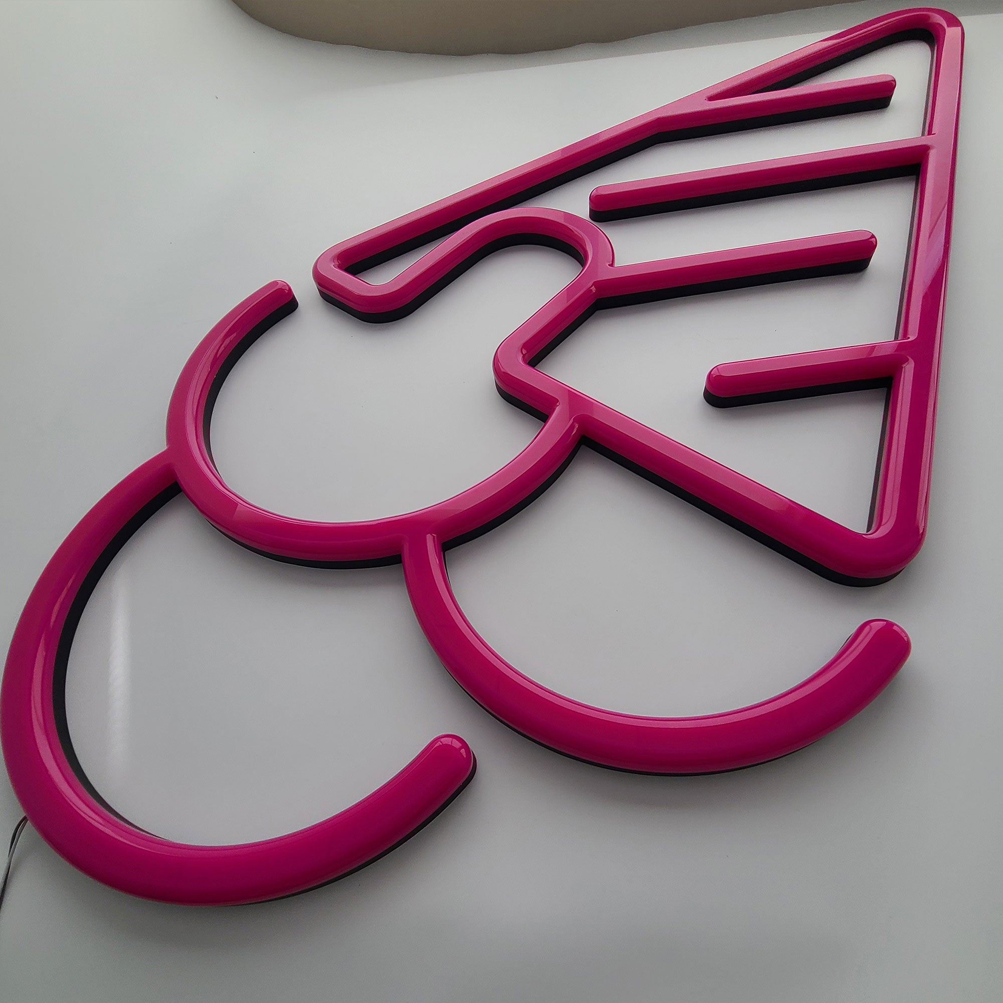 Custom Neon Sign Ice Cream Shop  Logo Sign 3D Lighting Indoor Wall Signs LED Acrylic Neon Signages