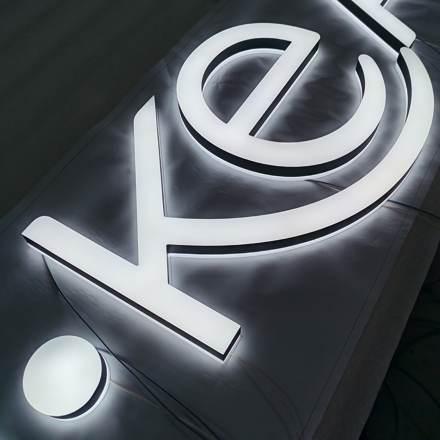 Acrylic facelit & backlit letters 3d LED double sided lit sign letters waterproof shop hotel indoor signs