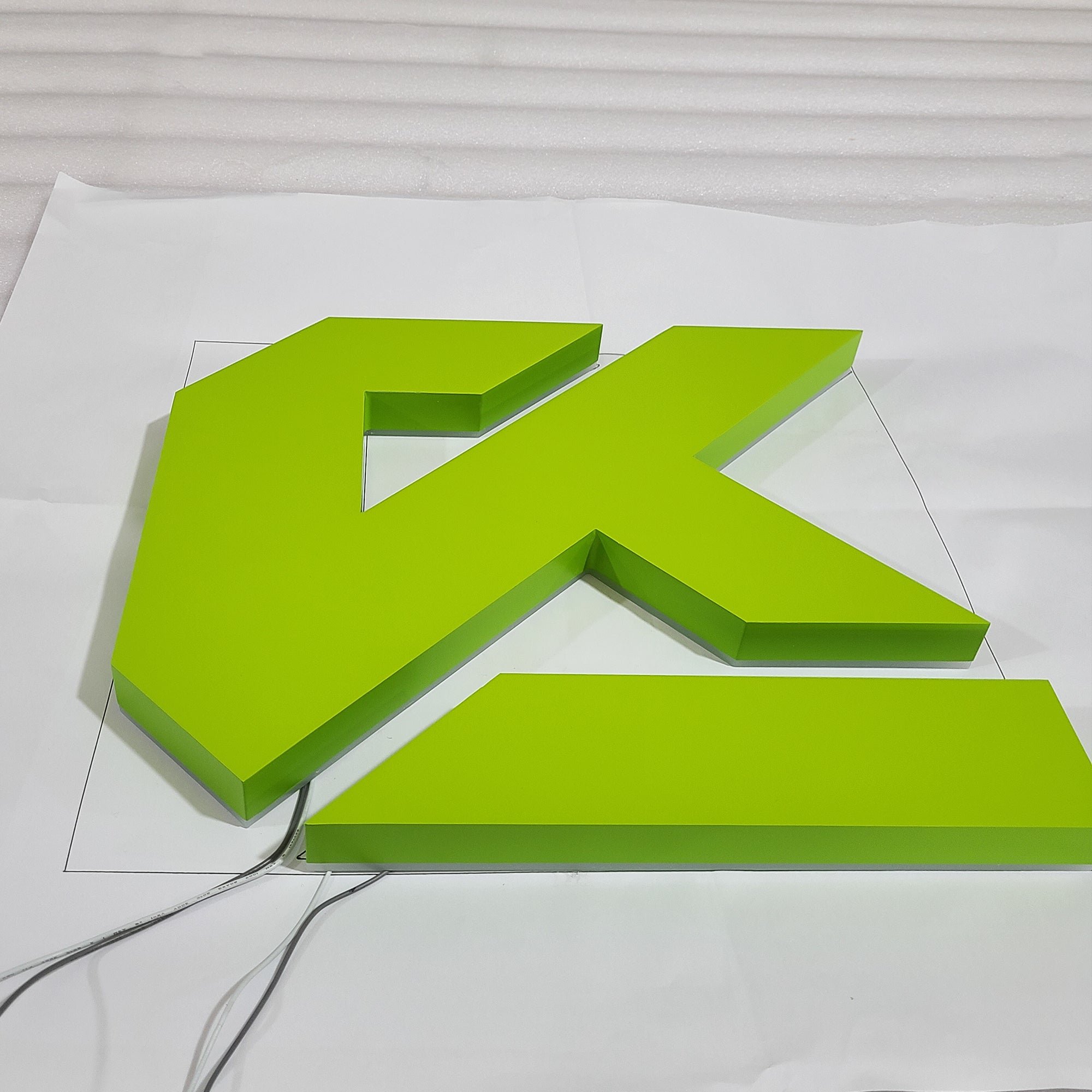 Storefront 3d plastic acrylic letters led double sided illuminated letter custom office led sign