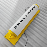 Custom Illuminated Signage Store Door Front Round Tube Light Box Wall Acrylic Full Lit Lightbox