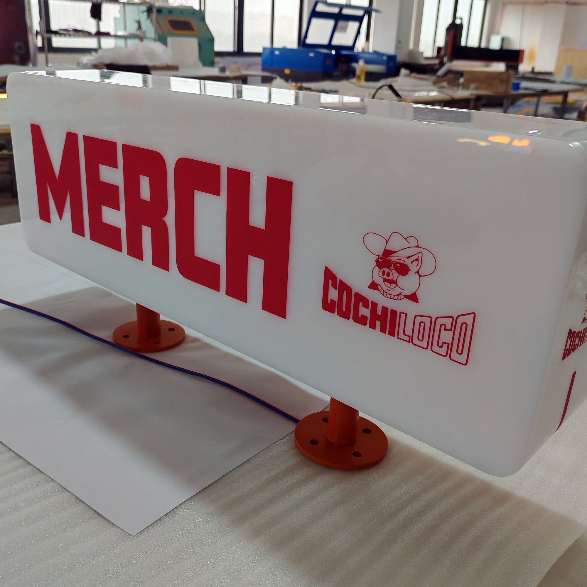 Acrylic 3D Light Box Sign Restuarants Interior Hanging Lightbox Business Outdoor Full Illuminated Lighted Box Sign