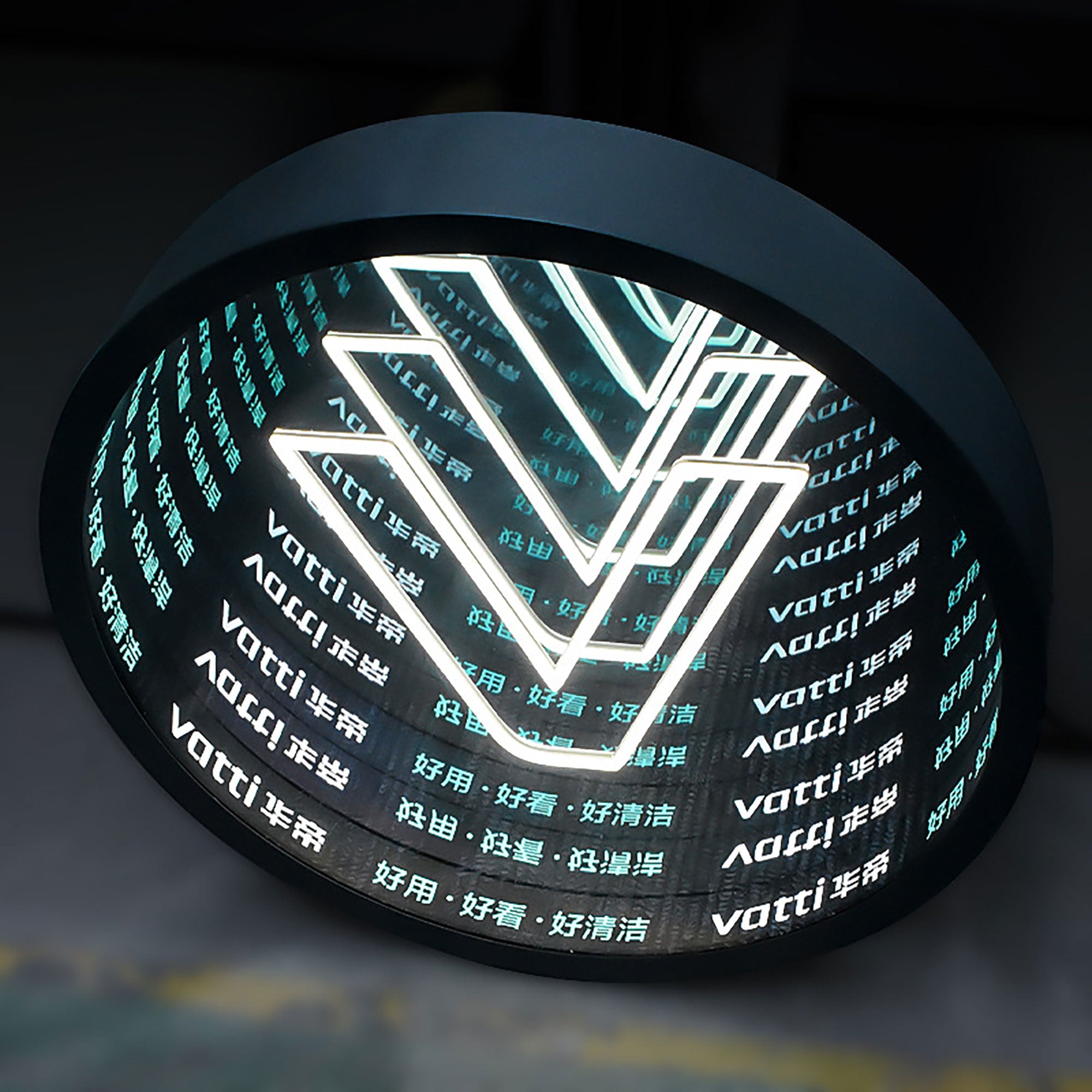 Outdoor led waterproof light box front light infinity mirror sign offi ...